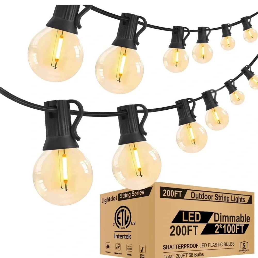 LED Outdoor String Lights 200Ft.
